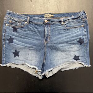 Torrid Starry Blue 5 Inch Vintage Stretch Mid-Rise Short 0654